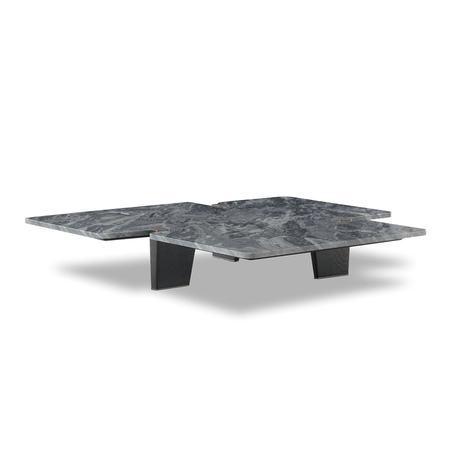 Black marble top side coffee table lohabour